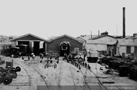 Estación de Caldera, hacia 1900