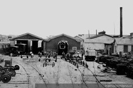 Estación de Caldera, hacia 1900