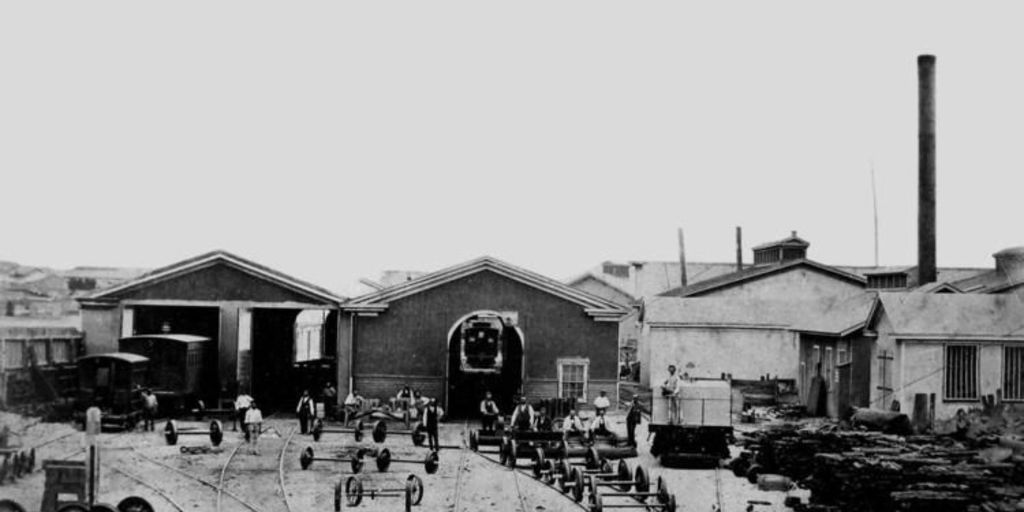 Estación de Caldera, hacia 1900