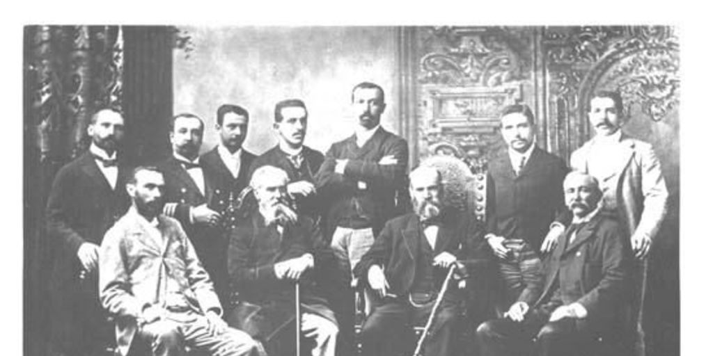 Grupo de intelectuales, siglo XIX