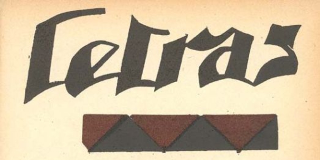 Letras, nos. 26/27, nov./dic. (1930): cubierta.