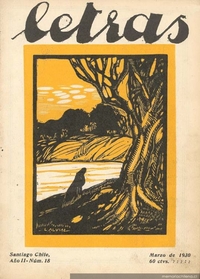 Letras: no. 18, mar. (1930) : cubierta.