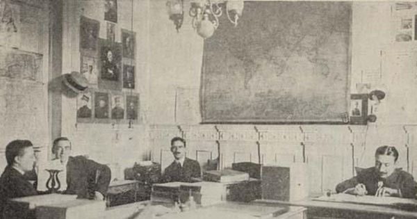 Personal del servicio telegráfico, ca. 1918