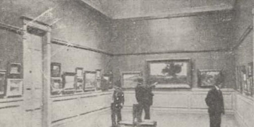 Salón de exposiciones de El Mercurio, ca. 1918