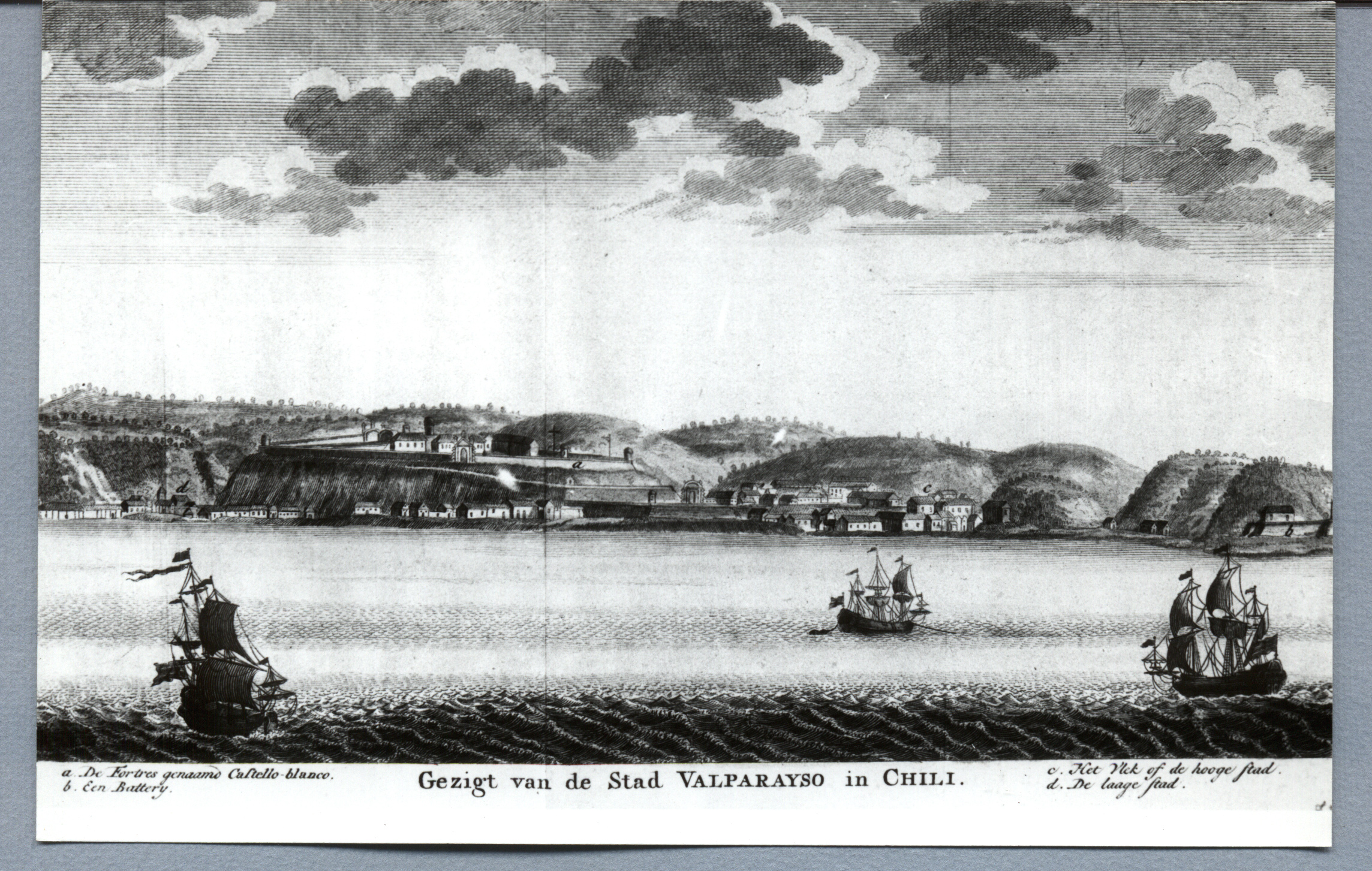 Valparaíso, puerto comercial hacia 1767