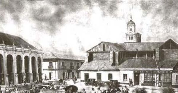 Plaza de Armas de Santiago, 1850