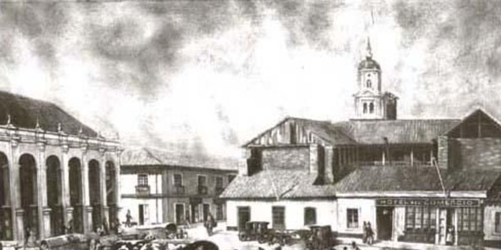 Plaza de Armas de Santiago, 1850