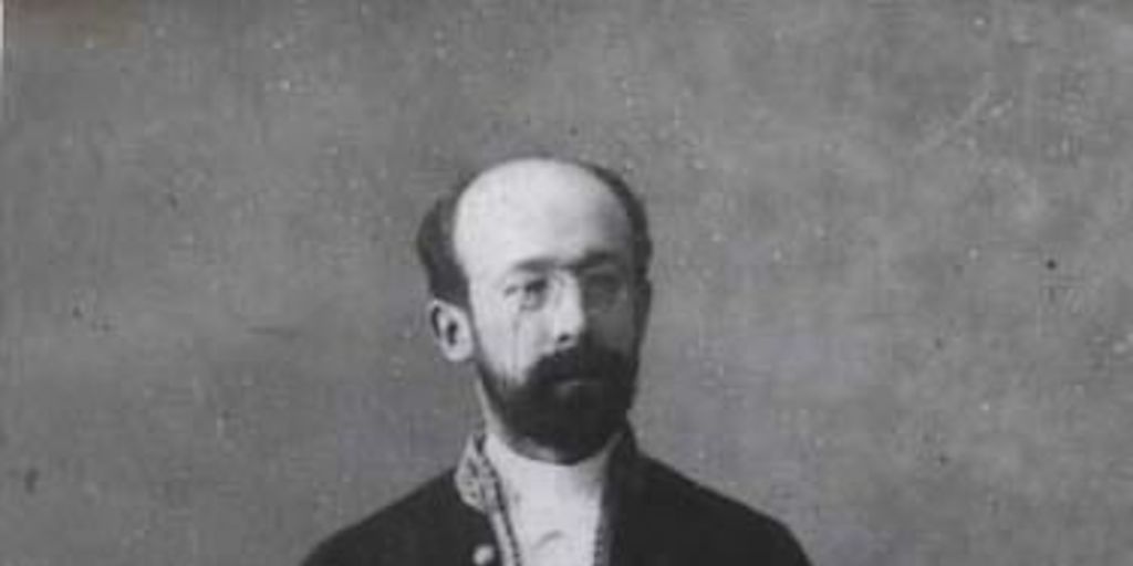 José Toribio Medina como oficial de guerra, 1886