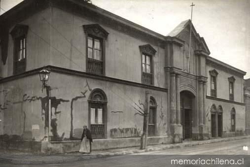 Casa de José Antonio Rodríguez Aldea, ubicada en Santo Domingo con Miraflores, hacia 1900