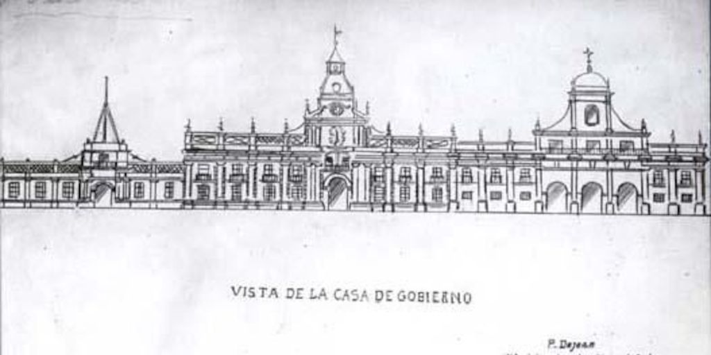 Vista de la Casa de gobierno