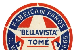 Identificador gráfico de la fábrica Bellavista Tomé fundada en 1865 por el industrial Guillermo Délano.