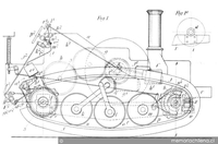 Patente de invención concedida a David Roberts para mejoras en máquinas de tracción, locomotoras y vehículos, Santiago, 1909.