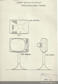 Solicitud para la concesión exclusiva de un modelo industrial para receptor de televisión, 1977