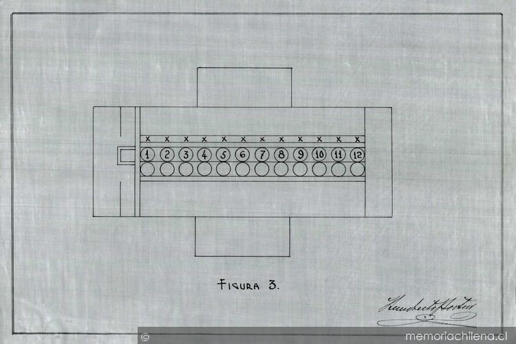 Patente de tabla de multiplicación (Figura 3) "para su más fácil y rápido aprendizaje escolar. Invento de Humberto Portus Águila (Chile), cuya patente fue otrogada en 1937.
