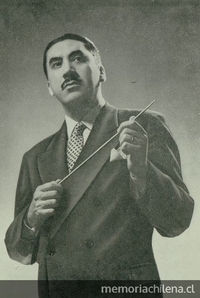Vicente Bianchi (con batuta), 195-.