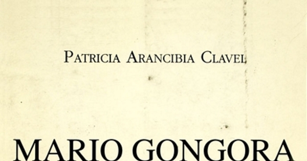 Mario Góngora: en busca de si mismo: 1915-1946