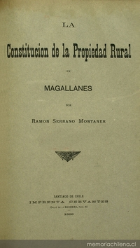 La Constitución de la propiedad rural en Magallanes