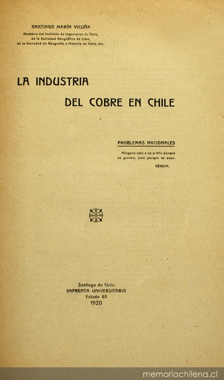 La industria del cobre en Chile