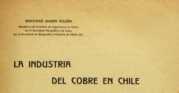 La industria del cobre en Chile
