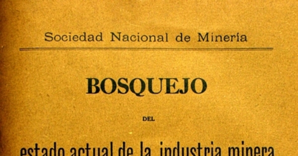 Bosquejo del estado actual de la industria minera del cobre en el estranjero i en Chile