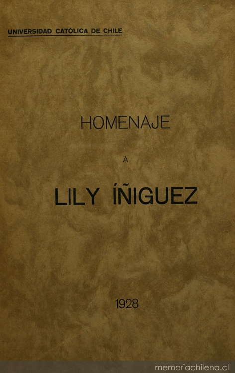 Homenaje a Lily Iñiguez
