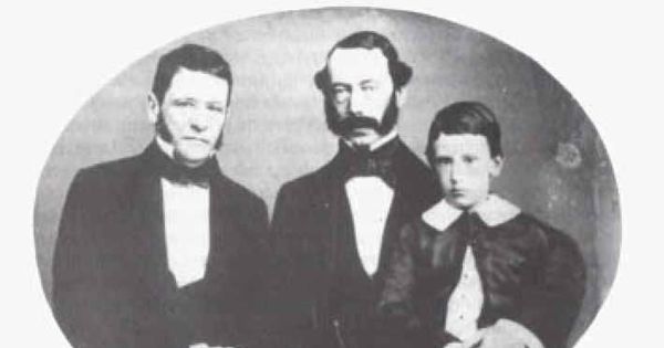 José Tomás Urmeneta, Edmundo Eastman y su hijo Carlos Eastman Quiroga, siglo XIX