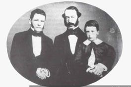 José Tomás Urmeneta, Edmundo Eastman y su hijo Carlos Eastman Quiroga, siglo XIX
