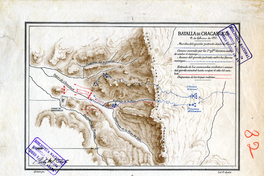 Plano de la Batalla de Chacabuco. 12 de febrero de 1817.