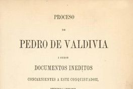Proceso de Pedro de Valdivia