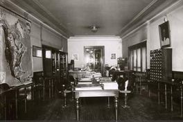 Biblioteca Nacional, sala de lectura, hacia 1900