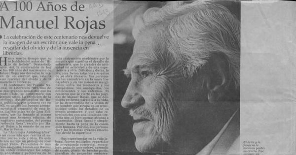 A 100 años de Manuel Rojas