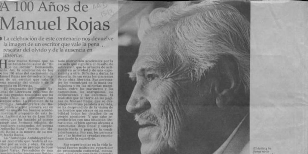 A 100 años de Manuel Rojas
