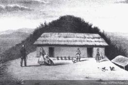 José Tomás Urmeneta y su familia en su casa de Tamaya, 1848
