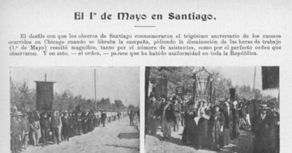 El 1° de Mayo en Santiago, 1907