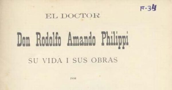 Nacimiento i familia del doctor don Rodolfo Amando Philippi