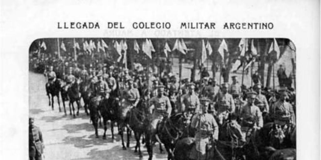 Llegada del Colegio Militar Argentino