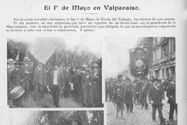 El 1° de mayo en Valparaíso, 1910