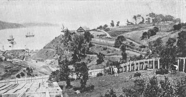 Primeras minas de Lota, hacia 1850