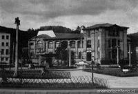 El primer edificio de la Escuela Dental, Paicaví esquina de Chacabuco