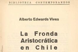 La alborada de la Alianza Liberal ; La Alianza Liberal ; El oficialismo liberal y la Fronda