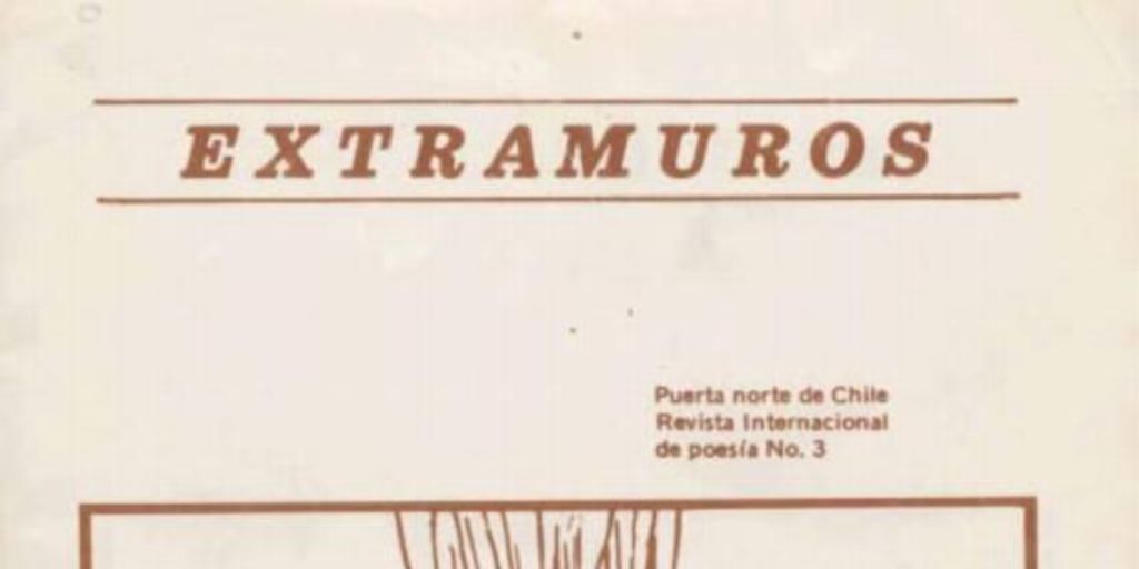 Extramuros : revista internacional de poesía : n° 3, 1983