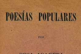 Poesías populares: libro primero