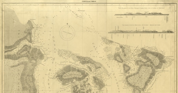 Costa oriental de Chiloé [mapa] : desde Pta. Chohen a Pta. Tenaun i grupo de las Islas Chauques