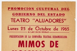 Volante Gira por México. Ciudad Tampico, Teatro Alijadores, 1965.
