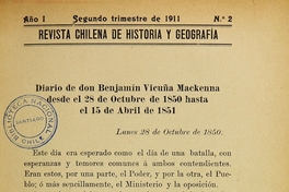 Revista Chilena de Historia y Geografía: Año I, Nº 2, 3 y 4, 1911.