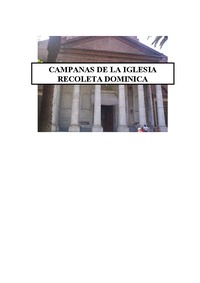 Campanas de la Recoleta Dominica