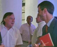 Pedro Pablo Zegers, Conservador del Archivo del Escritor de la Biblioteca Nacional y Enzo Abbagliati. Pedro Pablo Zegers, Conservador del Archivo del Escritor de la Biblioteca Nacional y Enzo Abbagliati.