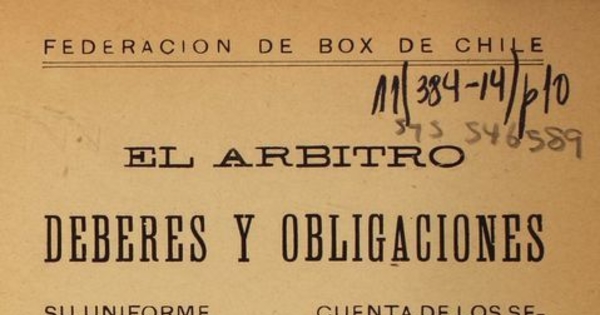 El árbitro: deberes y obligaciones