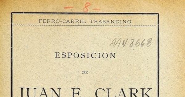 Esposición de Juan E. Clark a sus acreedores