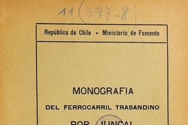 Monografía del ferrocarril trasandino por Juncal